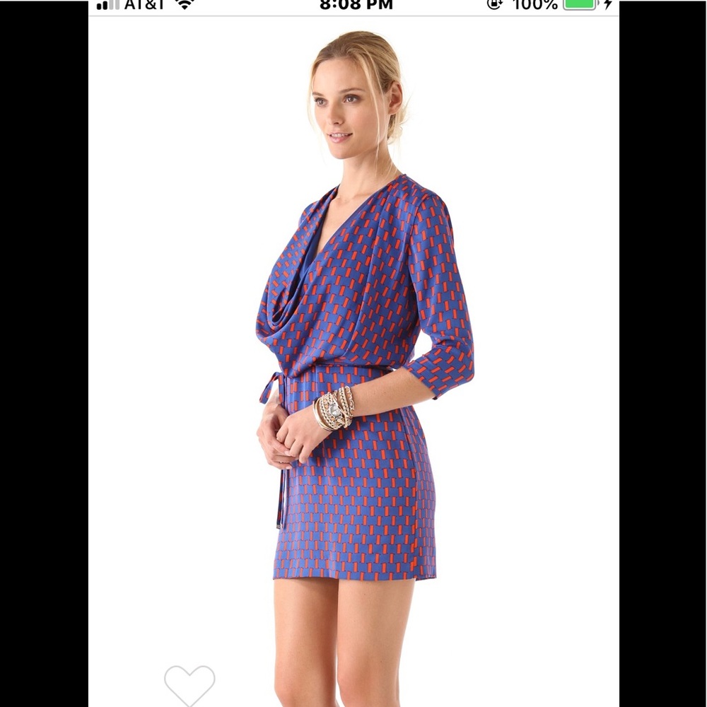 Diane Von Furstenberg Rachael Silk Dress 2